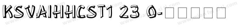 KSVAIHHCST1 23 0字体转换